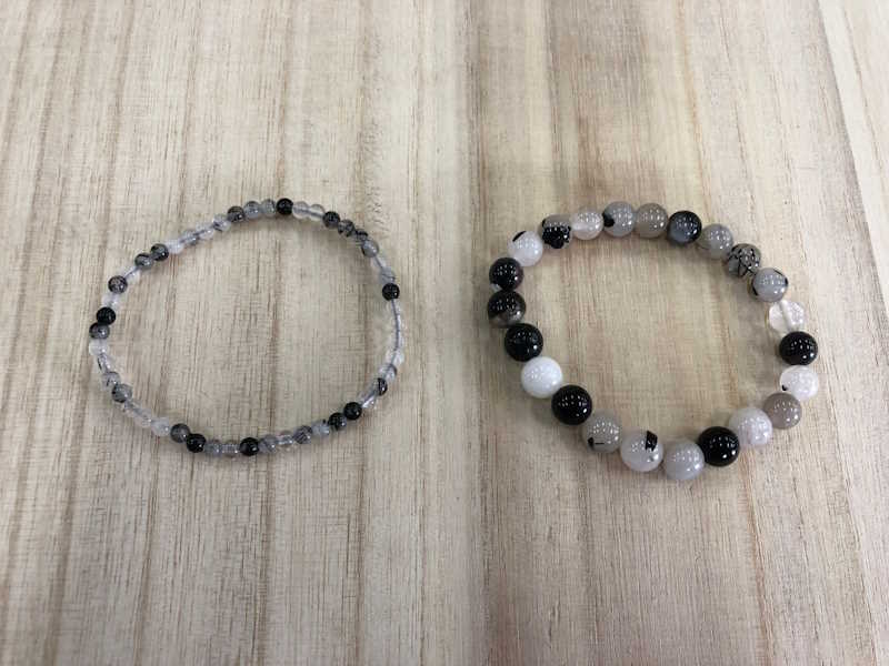 Pulsera Cuarzo con turmalina